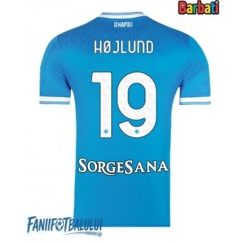 SSC Napoli Rasmus Hojlund #19 Tricou Fotbal Replică 2025-26 Barbati Acasa